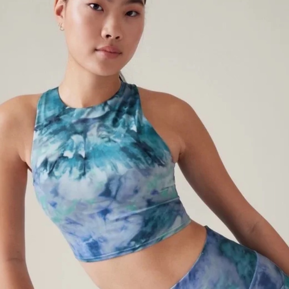Athleta Conscious Crop Printed A-C Size Small